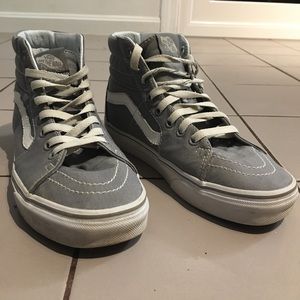 FROST GREY HIGH TOP VANS (canvas sk8-hi)